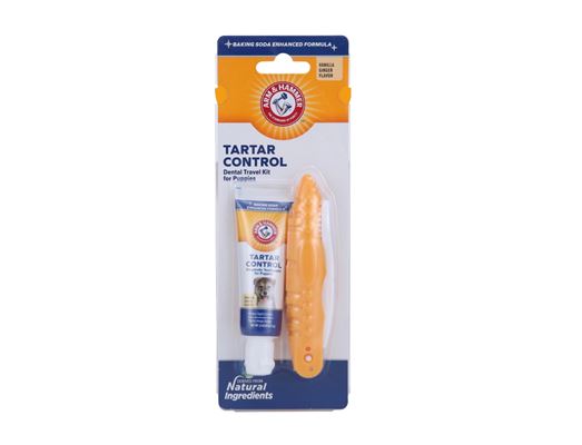 0.84oz(23.8g) tartar control dental travel kit for puppies